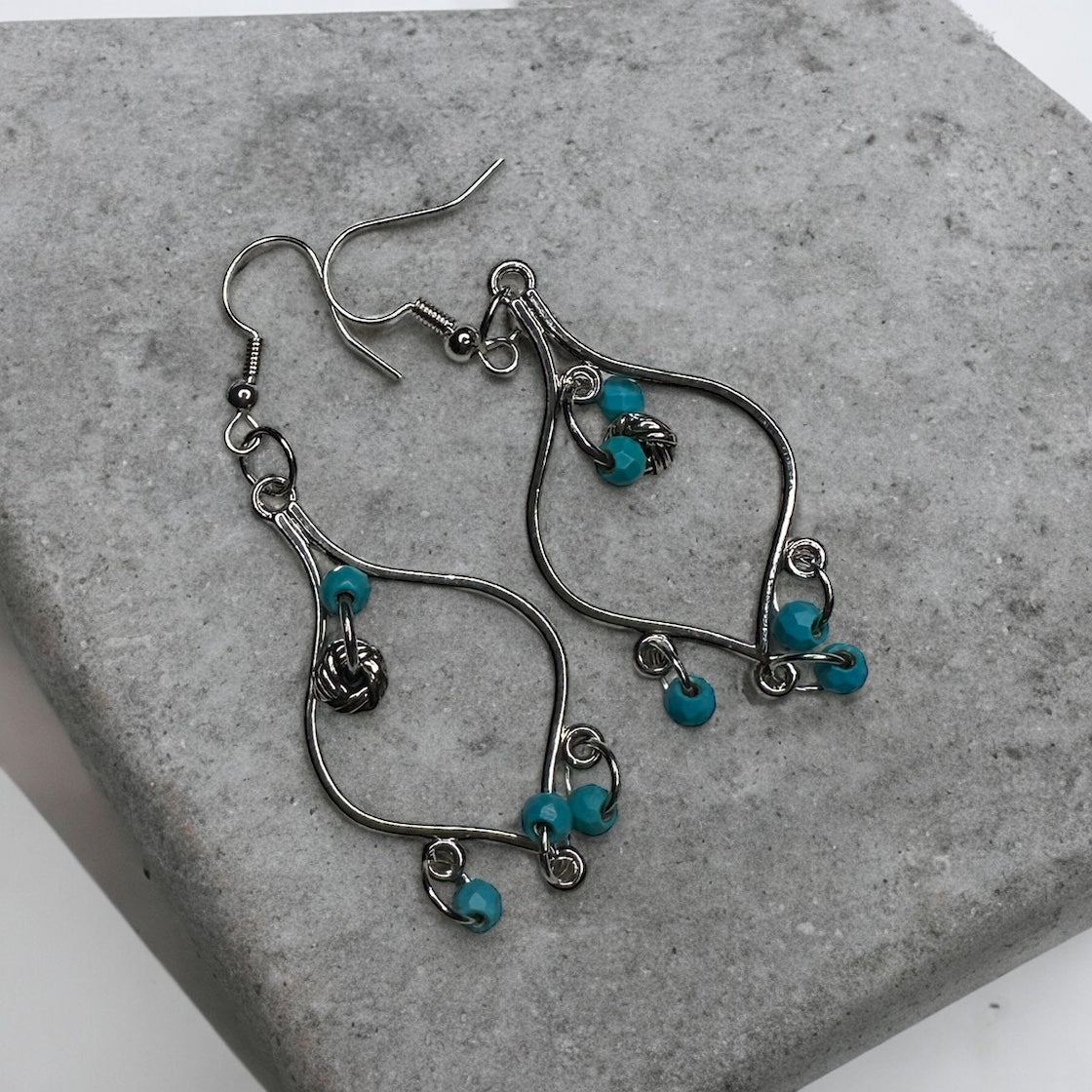 TURQUOISE TURKISH CHANDELIER EARRINGS