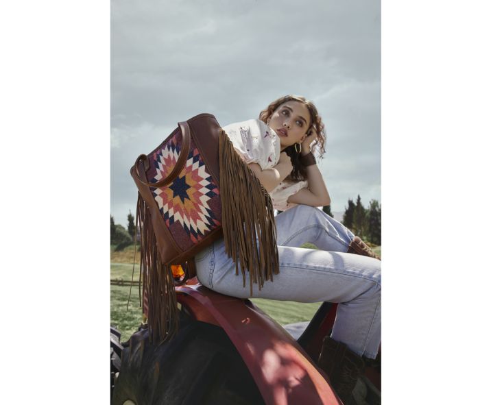 SEDONA STAR FRINGED TOTE BAG/ BACKPACK