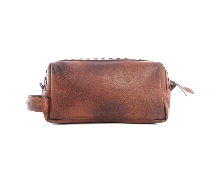 ROFF TRAIL TOILETRIES BAG IN CARAMEL