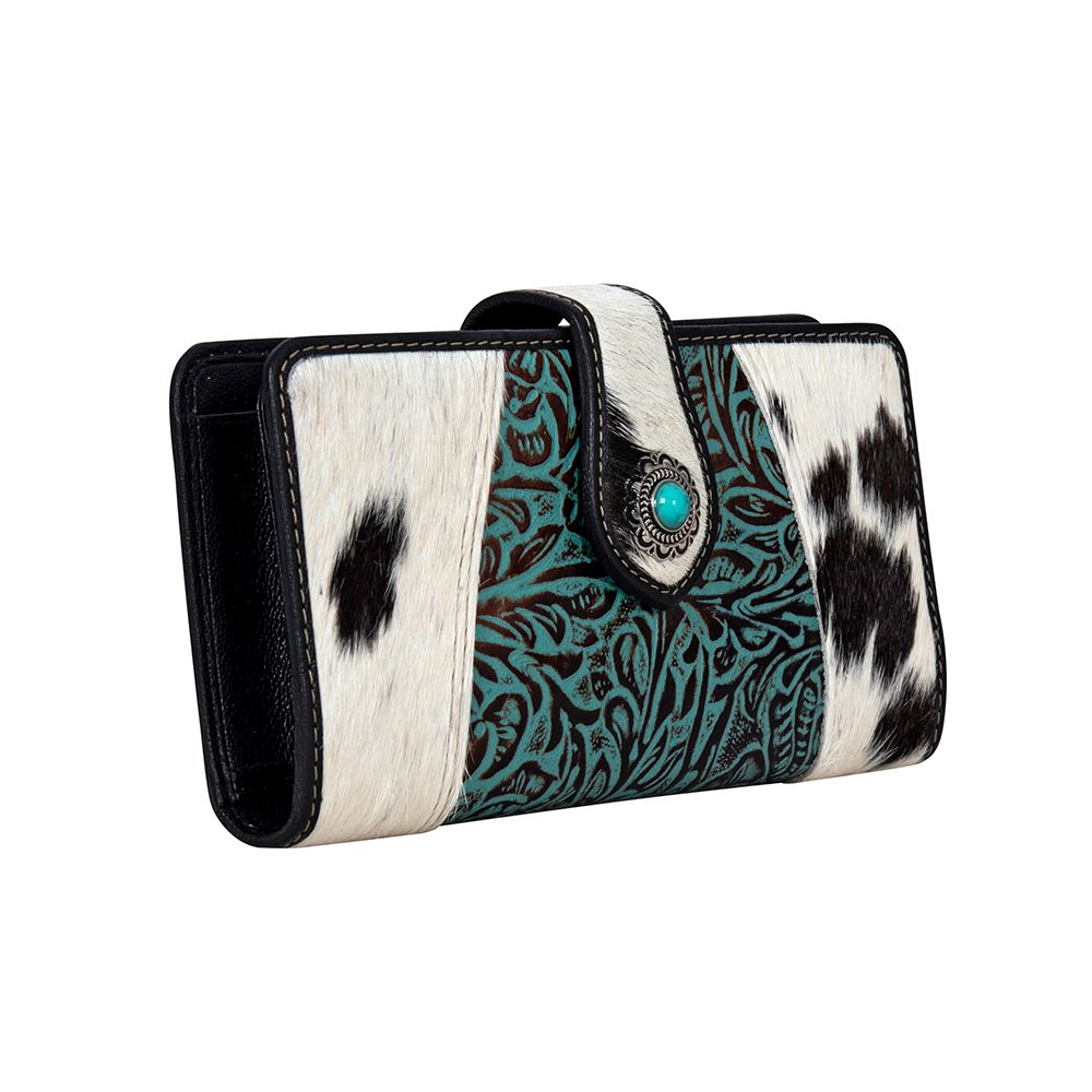 DELILAH CREEK HAND-TOOLED CLUTCH WALLET