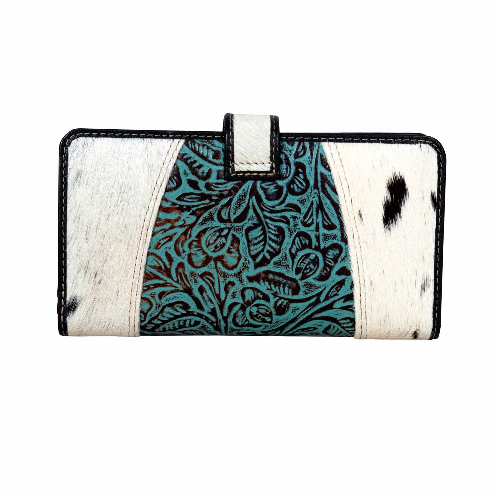 DELILAH CREEK HAND-TOOLED CLUTCH WALLET