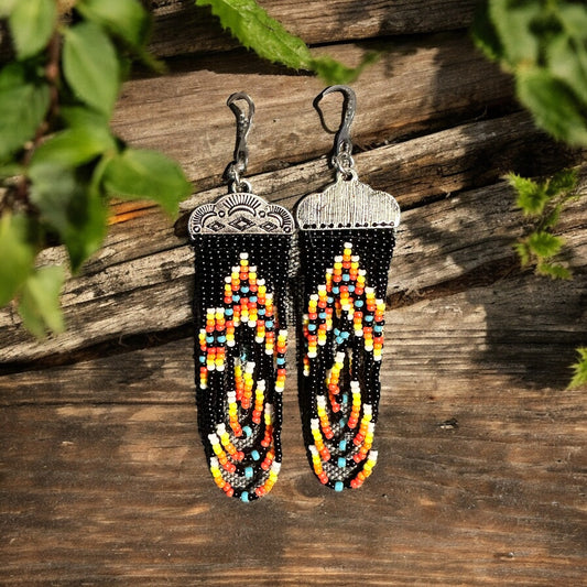 Southwestern Bead Dangle Earrings