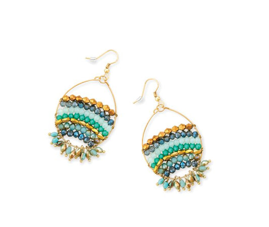 BEADED STREAK EARRING