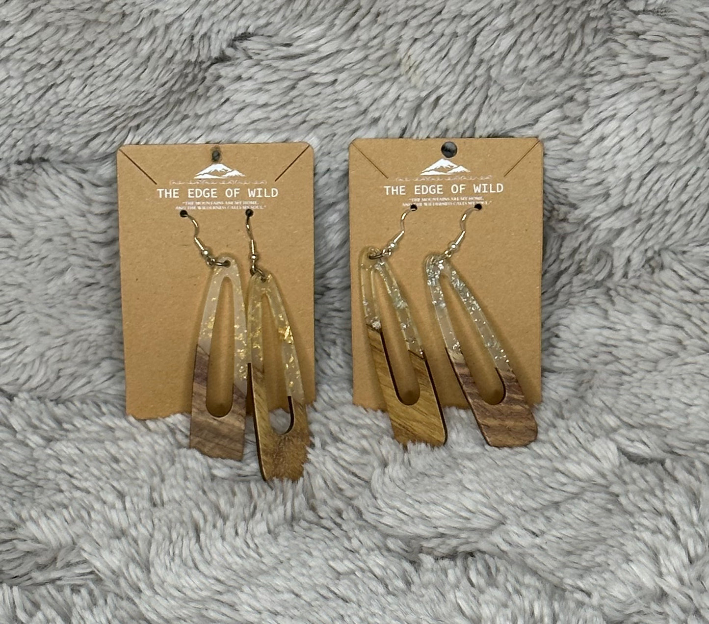 Large Hollow Teardrop Earring