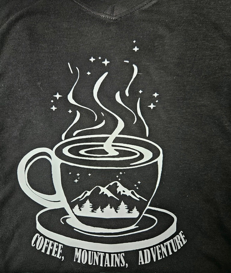 Coffee Adventure T shirt Woman’s