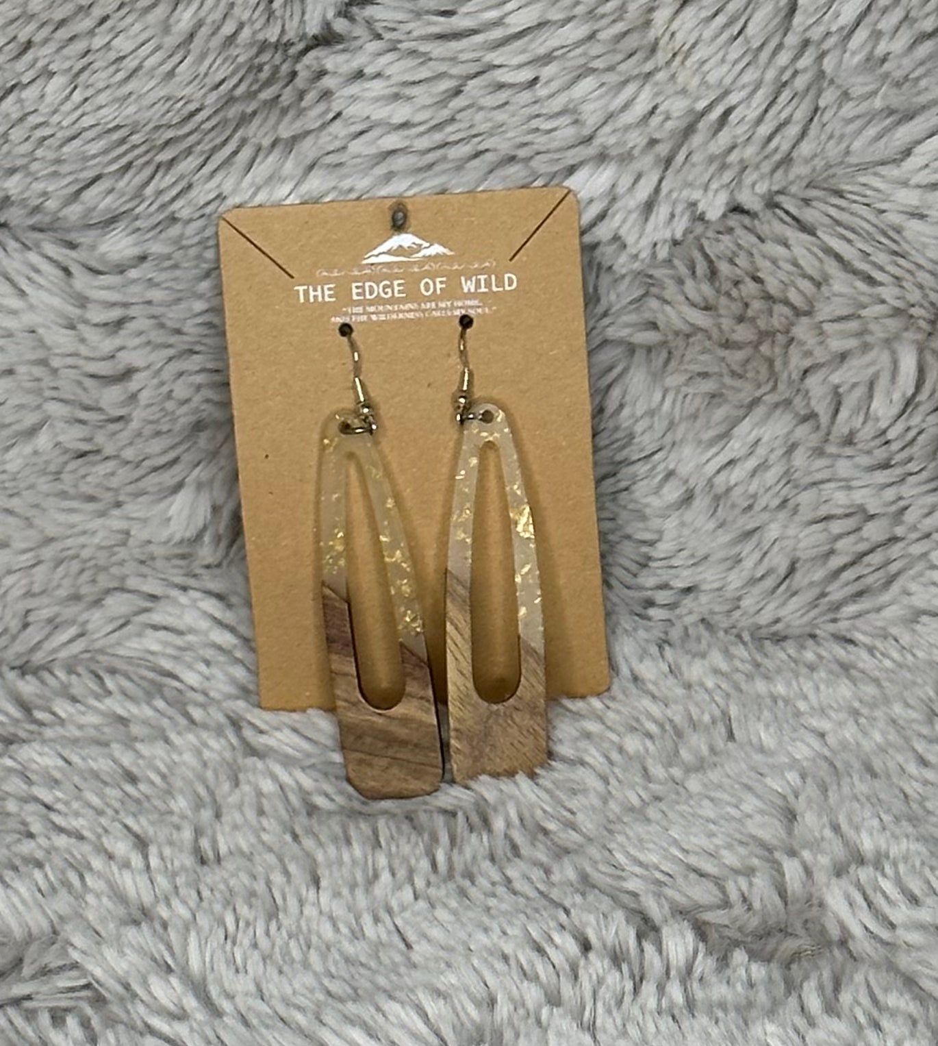 Large Hollow Teardrop Earring